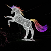 3D Lighted Animal Horse Sculpture with String Light for Zoo Garden Park Outdoor Decoration