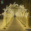 Navidad Luces Outdoor Glowing Tunnel Led Illuminated Arch Motif Decoration Lighting for Christmas Display