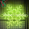 Outdoor pixel 2D Sculpture led Landscape programmable decoration snowflake Christmas RGB motif light