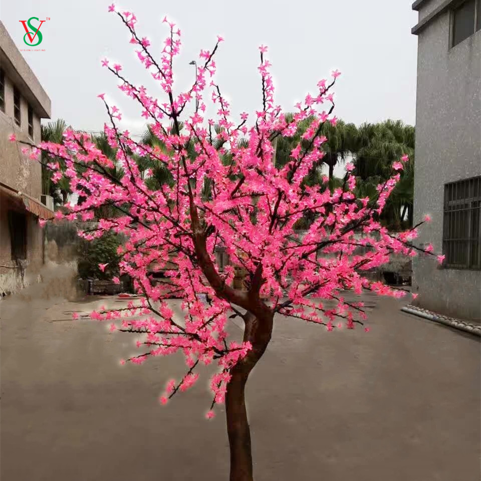 Outdoor Giant Artificial Cherry Blossom Tree Light for Holiday Landscape Decoration