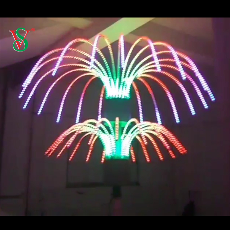 Color Change Led Fireworks Tree Lights for Outdoor Street Decoration