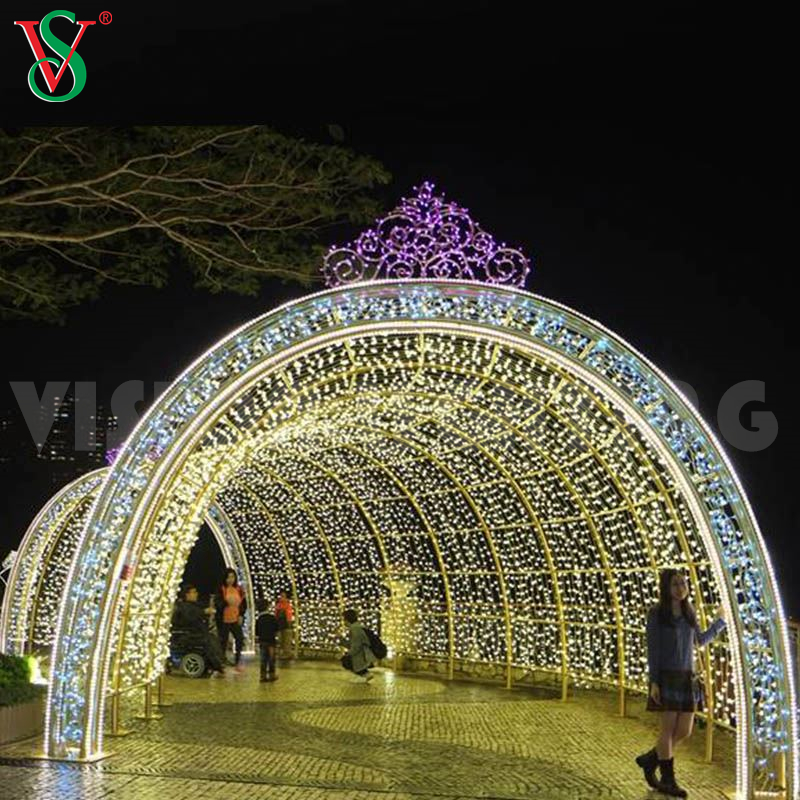 Led Entrance Archway Lighting Animated Tunnel Arch Christmas Decoration Motif Light