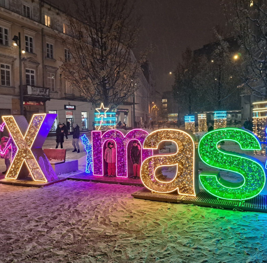 Outdoor 3D Illuminated Christmas New Year Sign Board LED Motif Decoration Light