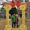 Creative Photo Frame 2D 3D Motif Light Props for Holiday Decoration