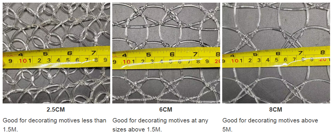 PVC mesh sizes