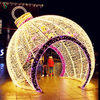 Giant LED 3D Ball Arch Motif Decoration Light for Christmas Shopping Mall Display