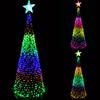 Customized Landscape motif Christmas outdoor decoration DMX512 programmable pixels RGB tree light