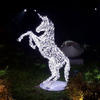 3D Lighted Animal Horse Sculpture with String Light for Zoo Garden Park Outdoor Decoration