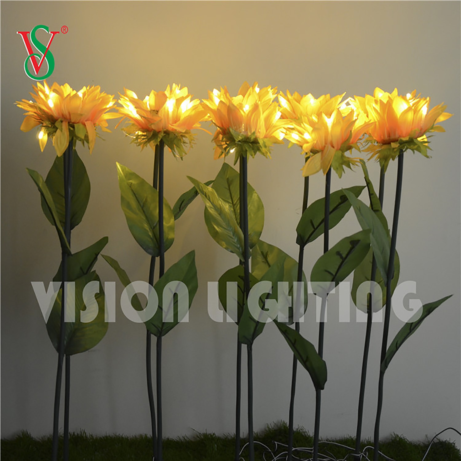 IP65 Landscape use Christmas decorative high quality led insert artificial tulip flower light