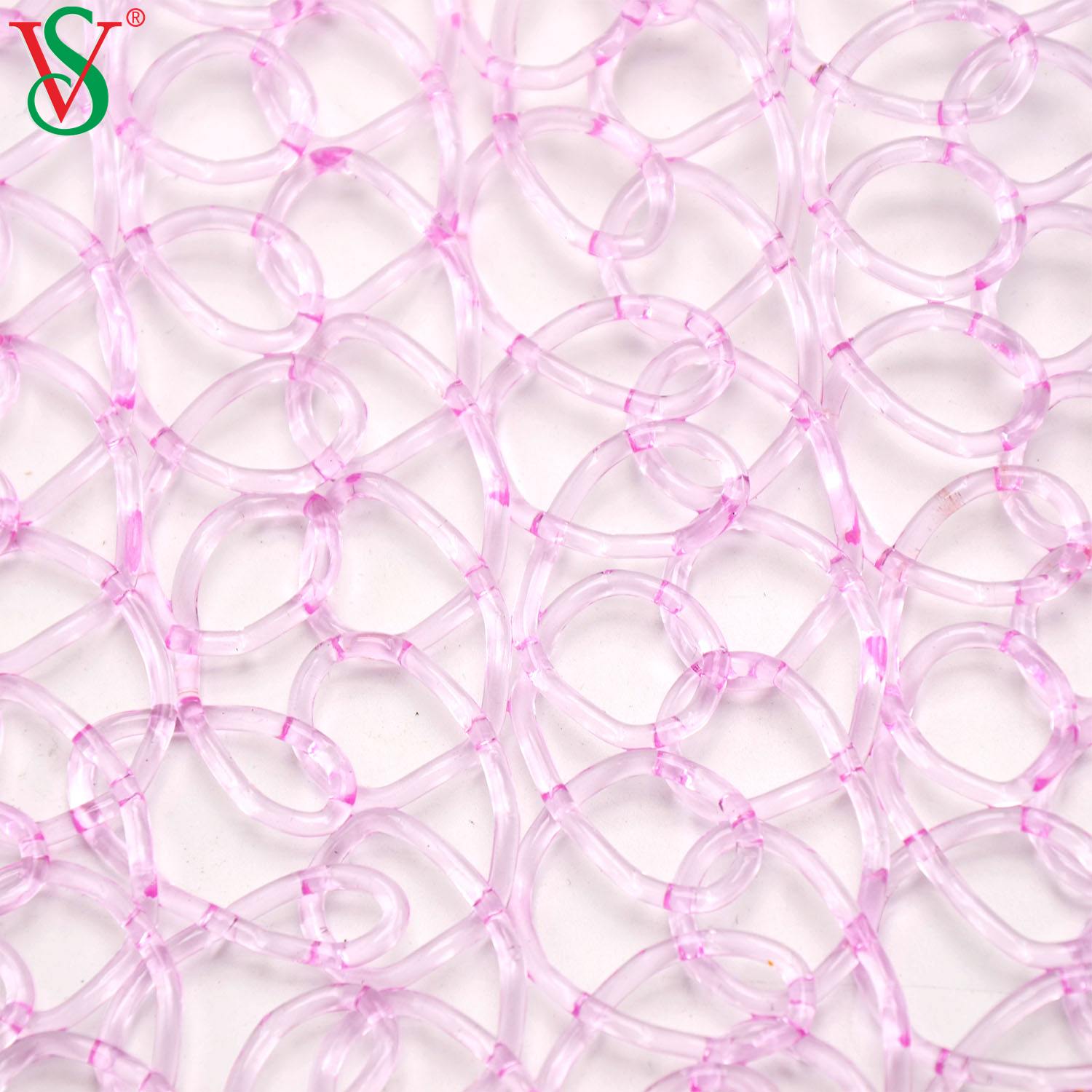 High Light Transmittance PVC Net Mesh Carpet for Outdoor Motif Decoration