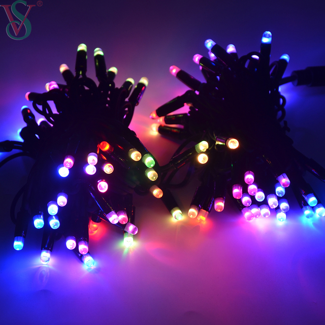 Programmable Outdoor decoration IP65 waterproof high quality led DMX 512 RGB Christmas string light