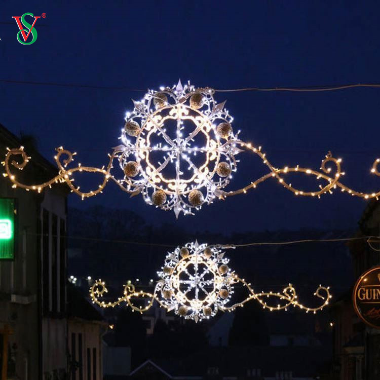Certificated Large Project Customization Christmas Decoration Street Commercial LED Motif Light