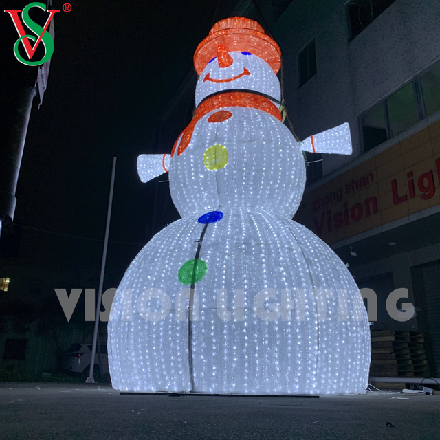 LED Waterproof Snowman Motif Light – Outdoor Christmas Decoration for Gardens, Parks & Commercial Displays
