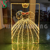 Customized Holiday Outdoor Giant 2D Photo Frame Motif Lights Christmas Picture Frame Op