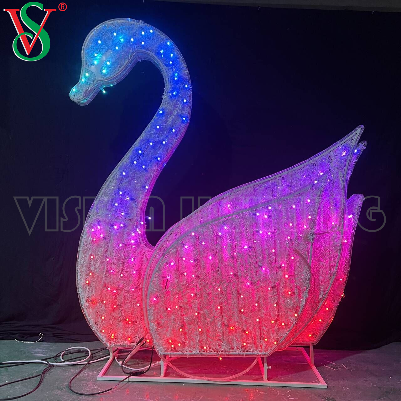 SPI TTL WS2811 Pixel Lights Led Pixel Garland Programmable RGB Swan Light