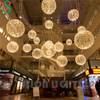 Fairy String Garland Ball Lamp Hanging Sphere Foldable Ball Motif Lights for Mall Decoration Lighting
