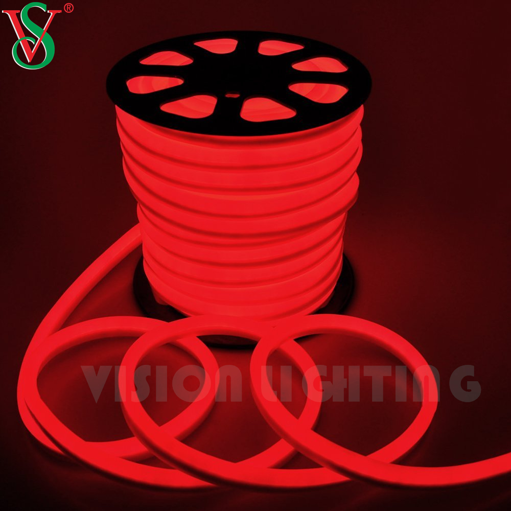 Waterproof 15*25MM/8*16MM Flexible Lamp Strip 24V/110V/220V/ LED Flex Neon Lights for Outdoor Wall Mounting