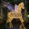 3D Lighted Animal Horse Sculpture with String Light for Zoo Garden Park Outdoor Decoration