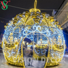 Outdoor Large Lighted Sphere 3D Led Ball Motif Christmas Decoration Light for Holiday Decor