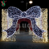 Christmas Decoration Outdoor 3D Giant Lighted Gift Box Motif Lights for Plaza