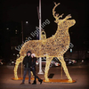 Christmas outdoor decoration 3D Sculpture motif Customized giant animal led deer light