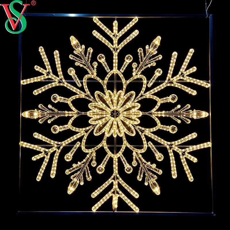 Outdoor Use IP65 2D Snowflake Motif Light for Christmas Decoration