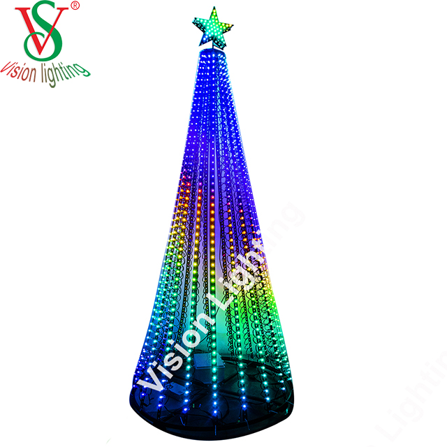 Commercial LED Christmas Tree Installation