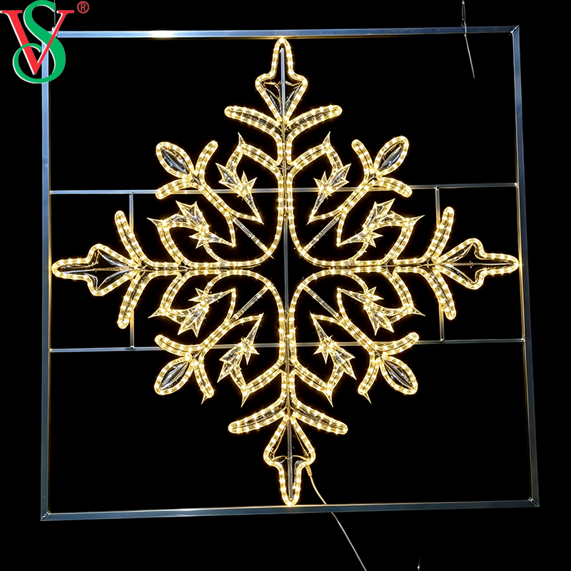 Outdoor Use IP65 2D Snowflake Motif Light for Christmas Decoration