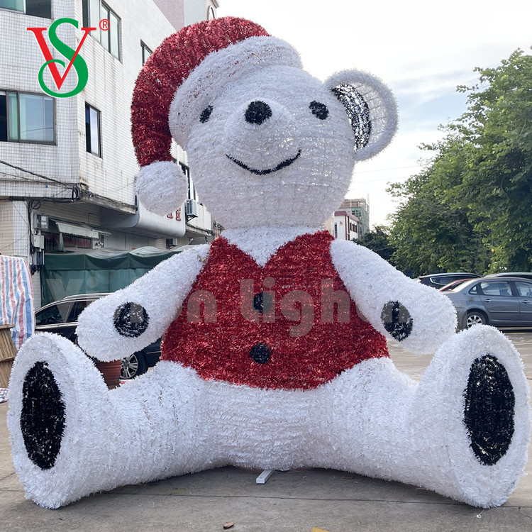 Giant Teddy Bear Motif Lights Display